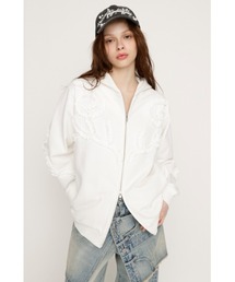 SLY | FRILL ZIP UP HOODIE フリルジップアップフーディ 冬服 春服 ジップパーカー(パーカー)