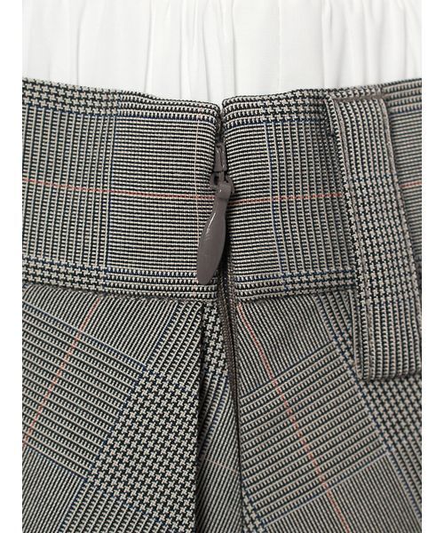 Mila Owen（ミラオーウェン）の「ダブルウエストランダムプリーツスカート（スカート・レディース・チェック/レッド/カーキ・0/1）」の10枚目の写真