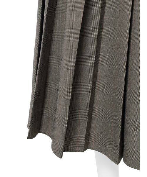 Mila Owen（ミラオーウェン）の「ダブルウエストランダムプリーツスカート（スカート・レディース・チェック/レッド/カーキ・0/1）」の11枚目の写真