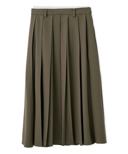 Mila Owen（ミラオーウェン）の「ダブルウエストランダムプリーツスカート（スカート・レディース・チェック/レッド/カーキ・0/1）」の18枚目の写真