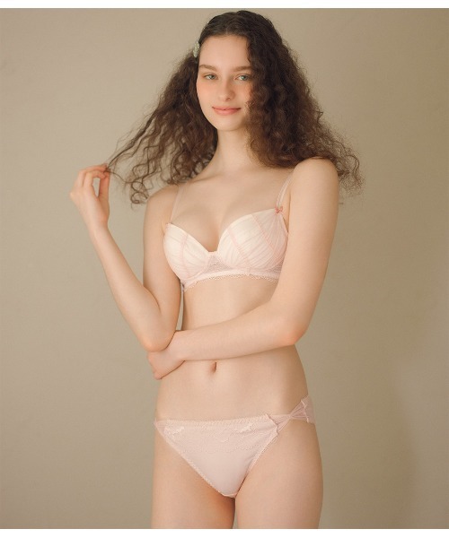 セール】りらこれチュールレースノンワイヤーブラセットL（ブラ