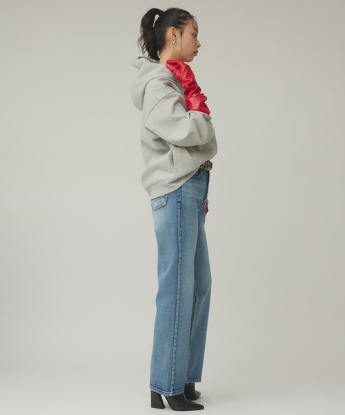 Narcissus(ナルシス)の「ストレートデニムパンツ/シンプルデニム/ベーシック(デニムパンツ・レディース・ブルー・FREE)」の3枚目の写真