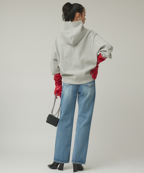 Narcissus(ナルシス)の「ストレートデニムパンツ/シンプルデニム/ベーシック(デニムパンツ・レディース・ブルー・FREE)」の4枚目の写真