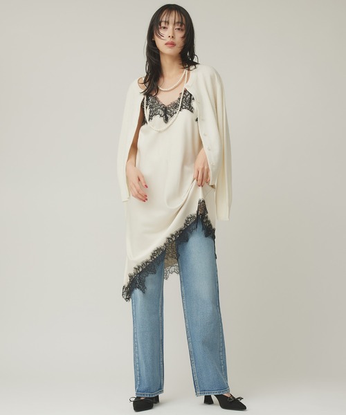 Narcissus(ナルシス)の「ストレートデニムパンツ/シンプルデニム/ベーシック(デニムパンツ・レディース・ブルー・FREE)」の5枚目の写真