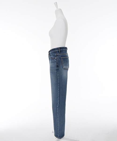 Narcissus(ナルシス)の「ストレートデニムパンツ/シンプルデニム/ベーシック(デニムパンツ・レディース・ブルー・FREE)」の7枚目の写真