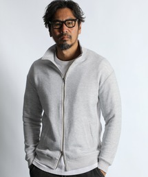 The DUFFER of ST.GEORGE | STAND COLLAR FULL ZIP TOPS：スタンドカラー フルジップ トップス(スウェット)