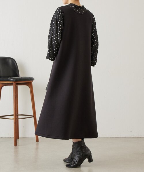 BEARDSLEY（ビアズリー）の「《完売サイズ追加検討中》ダンボールジャンスカ（ジャンパースカート・レディース・ブラック/モカ・0/1）」の12枚目の写真