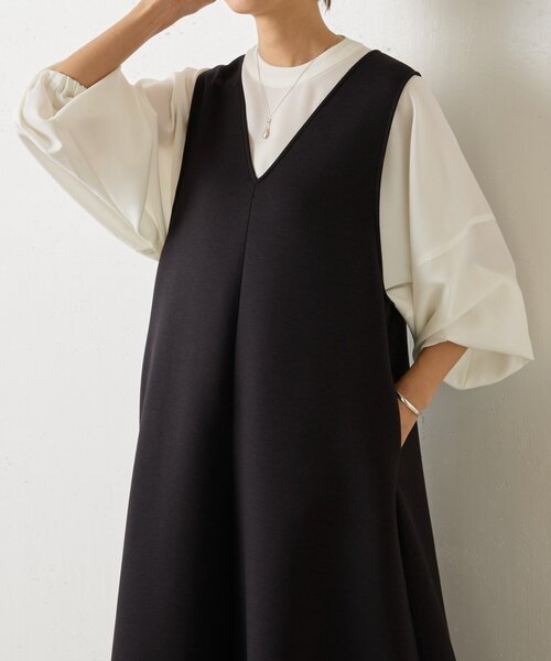 BEARDSLEY（ビアズリー）の「《完売サイズ追加検討中》ダンボールジャンスカ（ジャンパースカート・レディース・ブラック/モカ・0/1）」の19枚目の写真