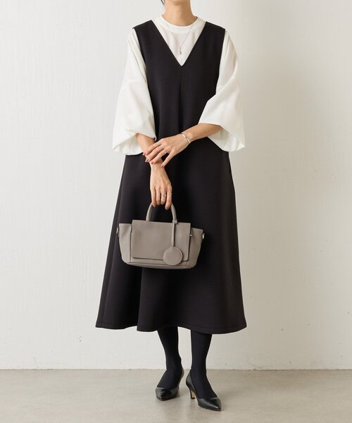 BEARDSLEY（ビアズリー）の「《完売サイズ追加検討中》ダンボールジャンスカ（ジャンパースカート・レディース・ブラック/モカ・0/1）」の20枚目の写真