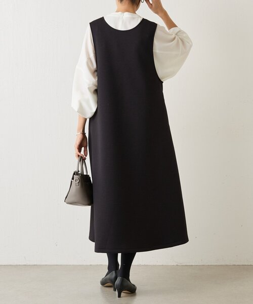 BEARDSLEY（ビアズリー）の「《完売サイズ追加検討中》ダンボールジャンスカ（ジャンパースカート・レディース・ブラック/モカ・0/1）」の22枚目の写真