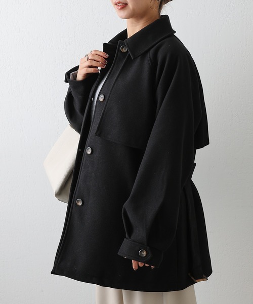 COLONY 2139（コロニートゥーワンスリーナイン）の「2WAYカラーミドルコート（トレンチコート・レディース・アイボリー/ブラウン/ブラック・FREE）」の14枚目の写真