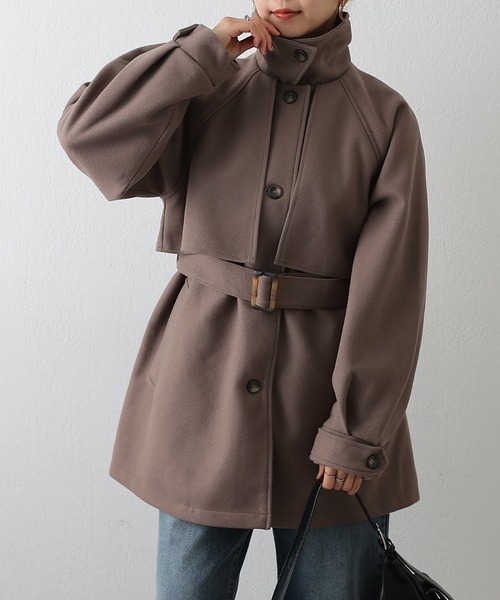 COLONY 2139（コロニートゥーワンスリーナイン）の「2WAYカラーミドルコート（トレンチコート・レディース・アイボリー/ブラウン/ブラック・FREE）」の18枚目の写真