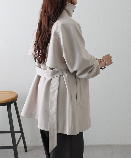 COLONY 2139（コロニートゥーワンスリーナイン）の「2WAYカラーミドルコート（トレンチコート・レディース・アイボリー/ブラウン/ブラック・FREE）」の11枚目の写真