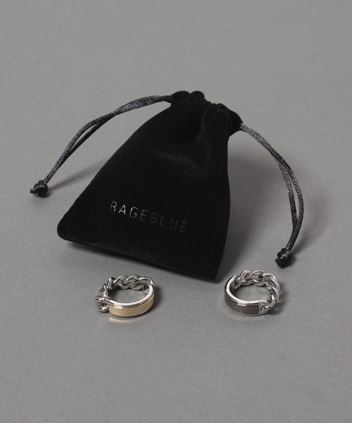 RAGEBLUE(レイジブルー)の「COMBINATION RING / コンビネーションリング(リング・メンズ・ブラック系その他/ベージュ系その他・FREE)」の3枚目の写真