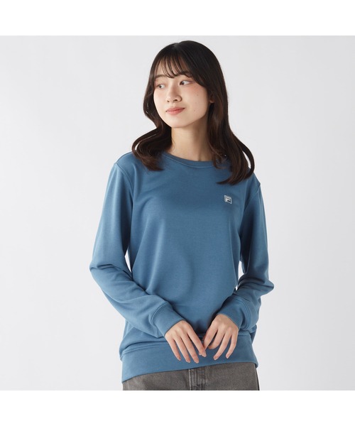 FILA GOLF(フィラゴルフ )の「FILA フィラ クルーネック 裏毛 スウェット トレーナー(スウェット・レディース・ブラック/杢グレー/ターコイズブルー・M/L/LL)」の3枚目の写真