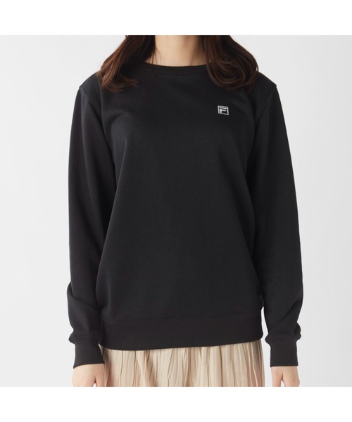 FILA GOLF(フィラゴルフ )の「FILA フィラ クルーネック 裏毛 スウェット トレーナー(スウェット・レディース・ブラック/杢グレー/ターコイズブルー・M/L/LL)」の19枚目の写真