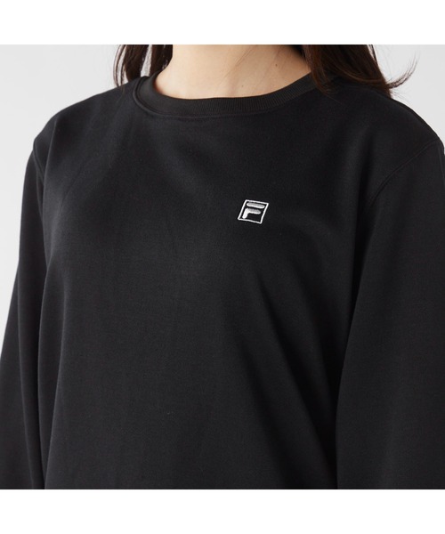 FILA GOLF(フィラゴルフ )の「FILA フィラ クルーネック 裏毛 スウェット トレーナー(スウェット・レディース・ブラック/杢グレー/ターコイズブルー・M/L/LL)」の22枚目の写真