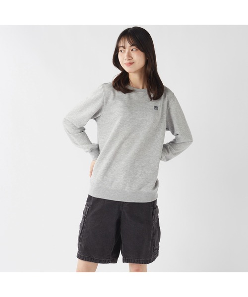 FILA GOLF(フィラゴルフ )の「FILA フィラ クルーネック 裏毛 スウェット トレーナー(スウェット・レディース・ブラック/杢グレー/ターコイズブルー・M/L/LL)」の10枚目の写真