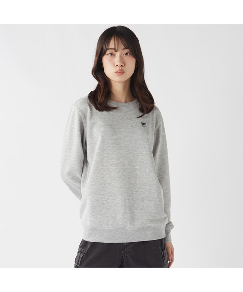 FILA GOLF(フィラゴルフ )の「FILA フィラ クルーネック 裏毛 スウェット トレーナー(スウェット・レディース・ブラック/杢グレー/ターコイズブルー・M/L/LL)」の9枚目の写真