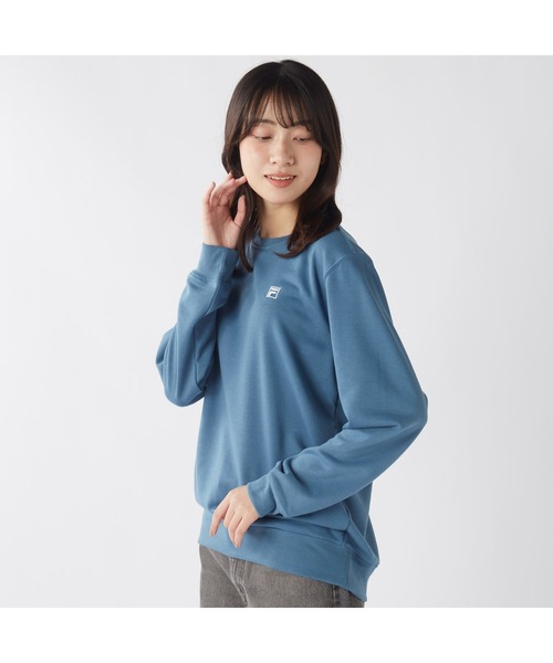 FILA GOLF(フィラゴルフ )の「FILA フィラ クルーネック 裏毛 スウェット トレーナー(スウェット・レディース・ブラック/杢グレー/ターコイズブルー・M/L/LL)」の14枚目の写真