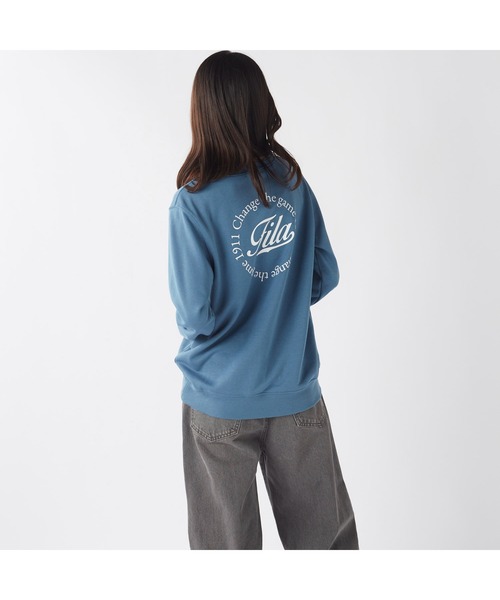 FILA GOLF(フィラゴルフ )の「FILA フィラ クルーネック 裏毛 スウェット トレーナー(スウェット・レディース・ブラック/杢グレー/ターコイズブルー・M/L/LL)」の15枚目の写真