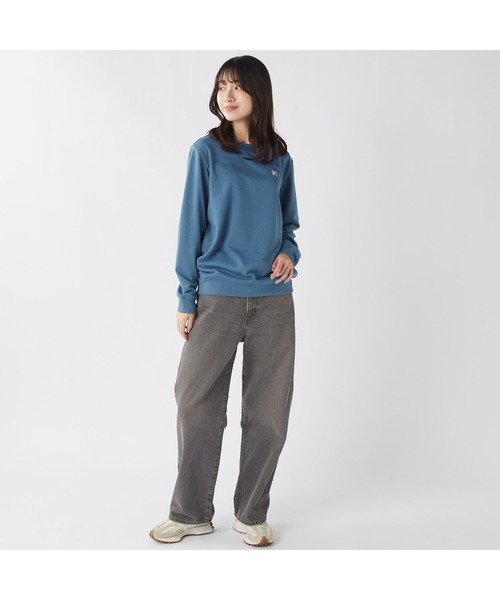 FILA GOLF(フィラゴルフ )の「FILA フィラ クルーネック 裏毛 スウェット トレーナー(スウェット・レディース・ブラック/杢グレー/ターコイズブルー・M/L/LL)」の18枚目の写真