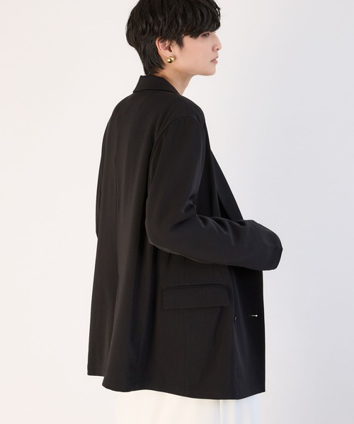 BARNYARDSTORM（バンヤードストーム）の「BARNYARDSTORM / NEWダブルクロスジャケット（テーラードジャケット・レディース・カーキ/ブラック/チャコールグレー・M/S）」の8枚目の写真