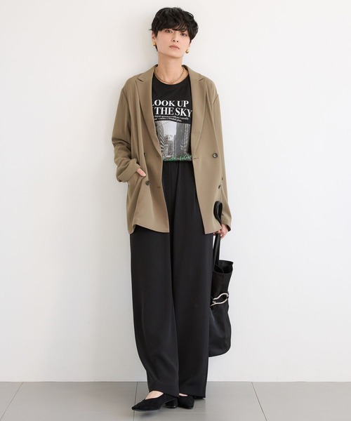 BARNYARDSTORM（バンヤードストーム）の「BARNYARDSTORM / NEWダブルクロスジャケット（テーラードジャケット・レディース・カーキ/ブラック/チャコールグレー・M/S）」の12枚目の写真