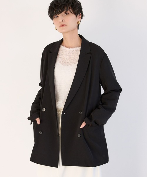 BARNYARDSTORM（バンヤードストーム）の「BARNYARDSTORM / NEWダブルクロスジャケット（テーラードジャケット・レディース・カーキ/ブラック/チャコールグレー・M/S）」の18枚目の写真