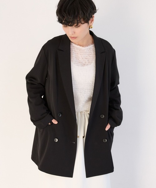 BARNYARDSTORM（バンヤードストーム）の「BARNYARDSTORM / NEWダブルクロスジャケット（テーラードジャケット・レディース・カーキ/ブラック/チャコールグレー・M/S）」の20枚目の写真