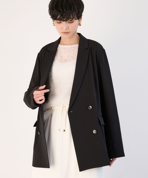 BARNYARDSTORM（バンヤードストーム）の「BARNYARDSTORM / NEWダブルクロスジャケット（テーラードジャケット・レディース・カーキ/ブラック/チャコールグレー・M/S）」の19枚目の写真