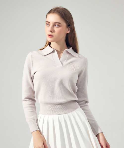 LORDLOAR(ロードロアル)の「シグニチャーカラー長袖ニットPINK(ニット/セーター・レディース・その他・MEDIUM/SMALL/LARGE)」の2枚目の写真