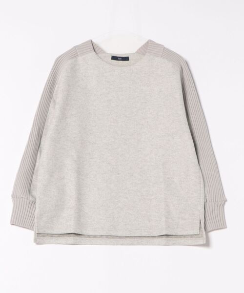 la.f…（ラエフ）の「メルトンニットドッキングカットソー（Tシャツ