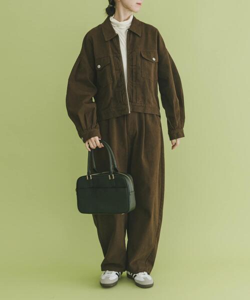 ITEMS URBANRESEARCH（アイテムズ アーバンリサーチ）の「バレルレッグパンツ（その他パンツ・レディース・ブラウン/ホワイト系その他・FREE）」の15枚目の写真