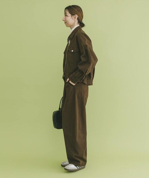 ITEMS URBANRESEARCH（アイテムズ アーバンリサーチ）の「バレルレッグパンツ（その他パンツ・レディース・ブラウン/ホワイト系その他・FREE）」の18枚目の写真