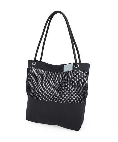 COLDE （コルデ）の「メッシュトートバッグ（トートバッグ・レディース・ネイビー/アイボリー/ブラック・FREE）」の11枚目の写真