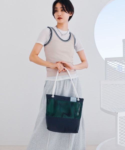 COLDE (コルデ)の「メッシュトートバッグ【詳細動画あり】(トートバッグ・レディース・ネイビー/アイボリー/ブラック・FREE)」の18枚目の写真