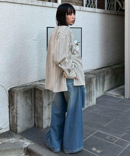 Candy Stripper（キャンディストリッパー）の「TATTERED LAYERED DENIM パンツ（デニムパンツ・レディース・ブルー系その他/ライトインディゴブルー・FREE）」の16枚目の写真