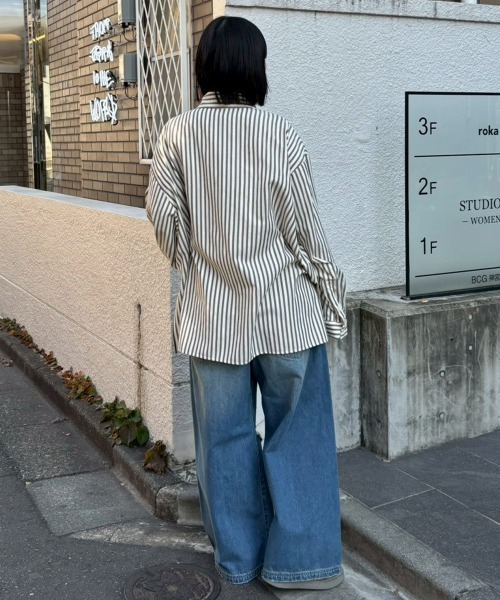 Candy Stripper（キャンディストリッパー）の「TATTERED LAYERED DENIM パンツ（デニムパンツ・レディース・ブルー系その他/ライトインディゴブルー・FREE）」の17枚目の写真