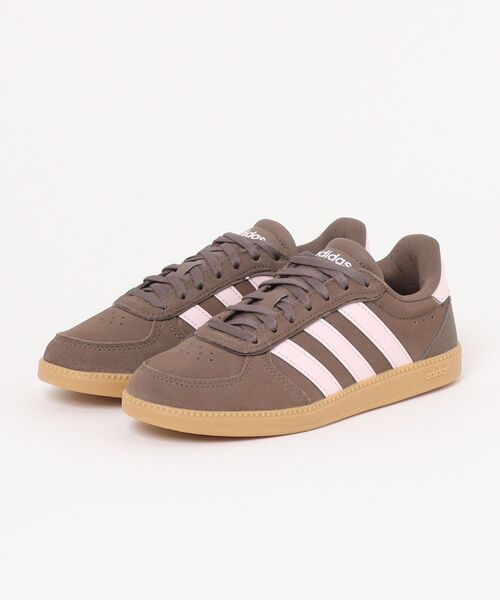 adidas(アディダス)の「ADIDAS アディダス BREAKNET SLEEK SUEDE ブレイクネット スリーク スエード IH1372 EART/CLEA/GUM3(スニーカー・レディース・ブラウン・22.5cm/23.0cm/23.5cm/24.0cm/24.5cm/25.0cm/25.5cm/26.0cm/22.0cm)」の1枚目の写真
