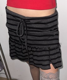 SHAGGIE（シャギー）の「ボーダーフリルミニスカート（スカート）」