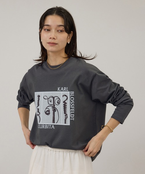 セール】【KARL BLOSSFELDT by SALON】フォトロングスリーブTシャツ（T