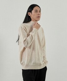 ライクセミハーフタートルネックニット（ベージュ）