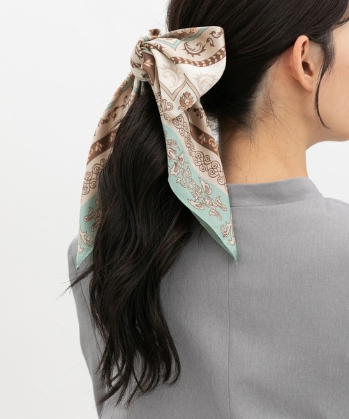 Honeys（ハニーズ）の「スカーフ（バンダナ/スカーフ・レディース・レッド系その他/グリーン系その他/ブラウン系その他/ライトグリーン系/ブラック系その他・FREE）」の4枚目の写真