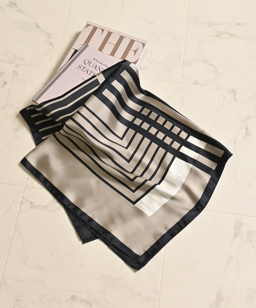 Honeys（ハニーズ）の「スカーフ（バンダナ/スカーフ・レディース・レッド系その他/グリーン系その他/ブラウン系その他/ライトグリーン系/ブラック系その他・FREE）」の2枚目の写真