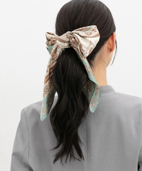 Honeys（ハニーズ）の「スカーフ（バンダナ/スカーフ・レディース・レッド系その他/グリーン系その他/ブラウン系その他/ライトグリーン系/ブラック系その他・FREE）」の9枚目の写真