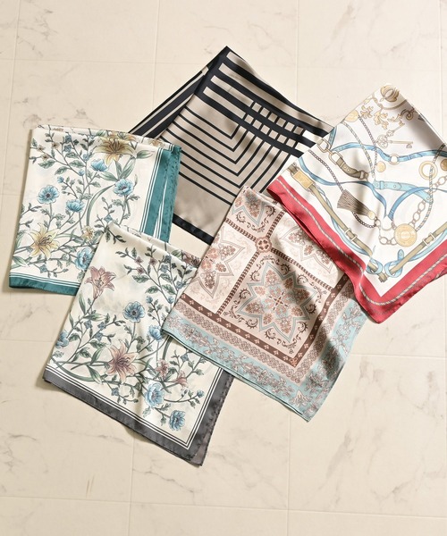 Honeys（ハニーズ）の「スカーフ（バンダナ/スカーフ・レディース・レッド系その他/グリーン系その他/ブラウン系その他/ライトグリーン系/ブラック系その他・FREE）」の10枚目の写真