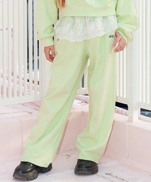 algy（アルジー）の「【セットアップ対応】スウェパン（スウェットパンツ・キッズ・アイボリー/ライム/グレー・160/150/140/130）」の3枚目の写真