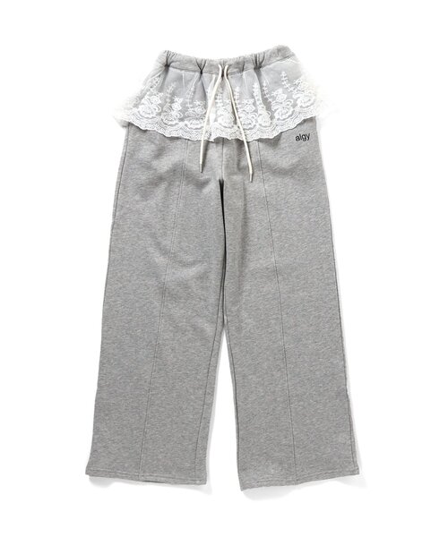 algy（アルジー）の「【セットアップ対応】スウェパン（スウェットパンツ・キッズ・アイボリー/ライム/グレー・160/150/140/130）」の11枚目の写真