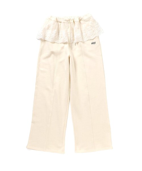 algy（アルジー）の「【セットアップ対応】スウェパン（スウェットパンツ・キッズ・アイボリー/ライム/グレー・160/150/140/130）」の14枚目の写真